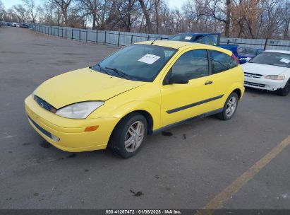 2001 FORD FOCUS ZX3 Yellow  Gasoline 3FAFP31361R115757 photo #3