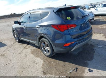 2017 HYUNDAI SANTA FE SPORT 2.4L Blue  Gasoline 5NMZU3LB2HH015928 photo #4