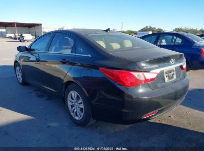 2012 HYUNDAI SONATA GLS Black  Gasoline 5NPEB4ACXCH395263 photo #4