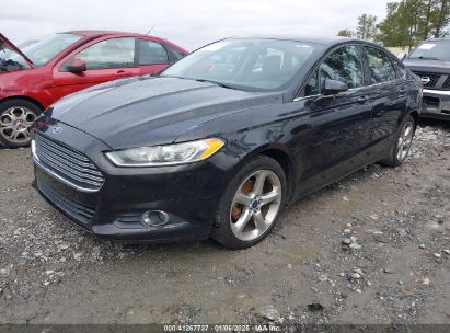 2014 FORD FUSION SE Black  Gasoline 1FA6P0H70E5353992 photo #3