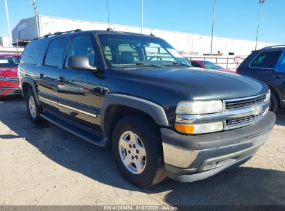 2005 CHEVROLET SUBURBAN 1500 LT Black  Flexible Fuel 1GNEC16Z05R153125 photo #1