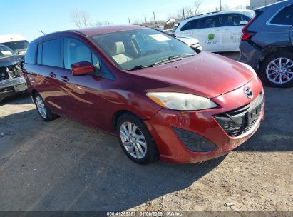 2012 MAZDA MAZDA5 SPORT Red  Gasoline JM1CW2BL2C0111121 photo #1