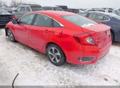 2020 HONDA CIVIC LX Red  Gasoline 2HGFC2F67LH516074 photo #4