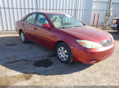 2002 TOYOTA CAMRY LE Red  Gasoline 4T1BE30K32U101585 photo #1