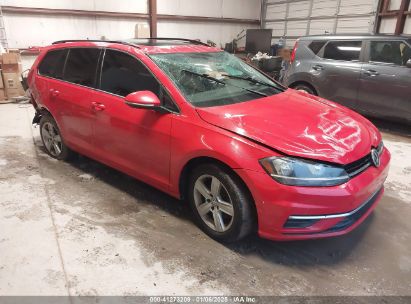 2018 VOLKSWAGEN GOLF SPORTWAGEN TSI S/TSI SE Red  Gasoline 3VWD17AU4JM754653 photo #1