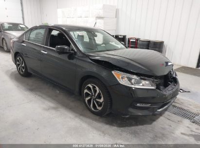 2017 HONDA ACCORD EX-L Black  Gasoline 1HGCR2F80HA058211 photo #1