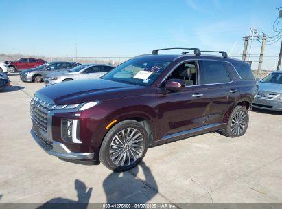 2024 HYUNDAI PALISADE CALLIGRAPHY Burgundy  Gasoline KM8R74GE4RU699257 photo #3