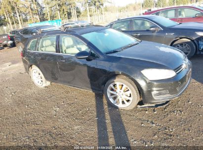 2015 VOLKSWAGEN GOLF SPORTWAGEN TSI SE 4-DOOR Black  Gasoline 3VWC17AU6FM516838 photo #1