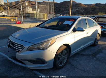 2015 HYUNDAI SONATA SE Gray  Gasoline 5NPE24AF0FH002451 photo #3