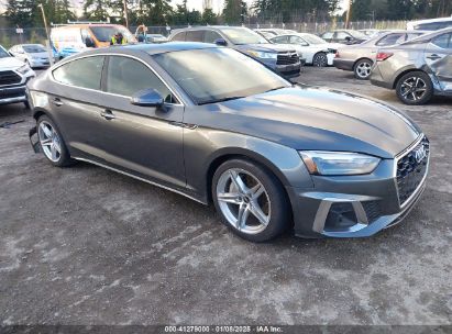 2021 AUDI A5 SPORTBACK PREMIUM 45 TFSI QUATTRO S TRONIC Gray  Gasoline WAUDACF58MA057465 photo #1