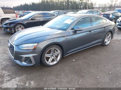 2021 AUDI A5 SPORTBACK PREMIUM 45 TFSI QUATTRO S TRONIC Gray  Gasoline WAUDACF58MA057465 photo #3