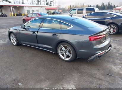 2021 AUDI A5 SPORTBACK PREMIUM 45 TFSI QUATTRO S TRONIC Gray  Gasoline WAUDACF58MA057465 photo #4