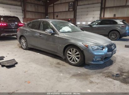 2015 INFINITI Q50 PREMIUM Gray  Gasoline JN1BV7AR4FM412748 photo #1