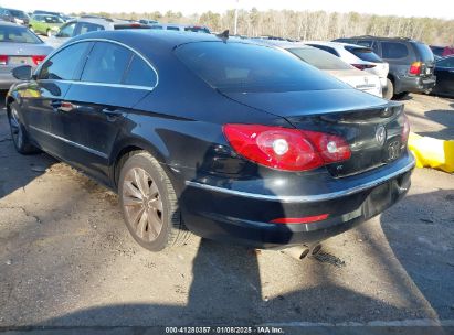 2011 VOLKSWAGEN CC SPORT Black  Gasoline WVWMN7AN9BE715189 photo #4