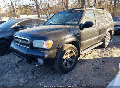 2004 NISSAN PATHFINDER LE PLATINUM Black  Gasoline JN8DR09X94W807387 photo #3