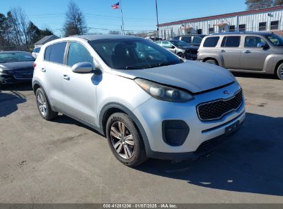 2018 KIA SPORTAGE LX Silver  Gasoline KNDPM3AC3J7302419 photo #1