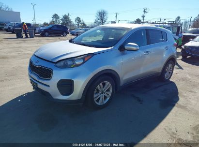 2018 KIA SPORTAGE LX Silver  Gasoline KNDPM3AC3J7302419 photo #3