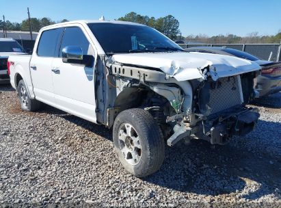 2018 FORD F-150 LARIAT White  Gasoline 1FTEW1EG6JFC09502 photo #1