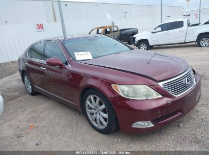 2007 LEXUS LS 460 Burgundy  Gasoline JTHBL46FX75048619 photo #1