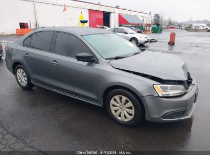 2013 VOLKSWAGEN JETTA 2.0L S Gray  Gasoline 3VW2K7AJ2DM290664 photo #1