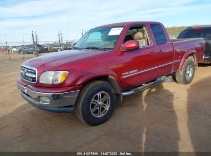 2002 TOYOTA TUNDRA LTD V8 Red  Gasoline 5TBRT38152S316872 photo #3