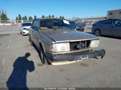 1987 VOLVO 244 DL/GL Tan  Gasoline YV1AX884XH1239206 photo #1