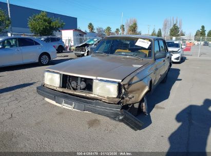 1987 VOLVO 244 DL/GL Tan  Gasoline YV1AX884XH1239206 photo #3