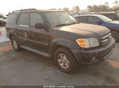 2002 TOYOTA SEQUOIA LIMITED V8 Black  Gasoline 5TDZT38A32S065230 photo #1