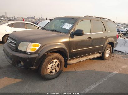 2002 TOYOTA SEQUOIA LIMITED V8 Black  Gasoline 5TDZT38A32S065230 photo #3