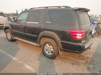 2002 TOYOTA SEQUOIA LIMITED V8 Black  Gasoline 5TDZT38A32S065230 photo #4