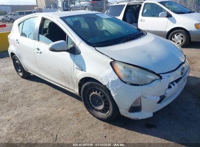 2012 TOYOTA PRIUS C FOUR/ONE/THREE/TWO White  Hybrid JTDKDTB33C1509889 photo #1