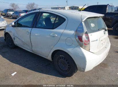 2012 TOYOTA PRIUS C FOUR/ONE/THREE/TWO White  Hybrid JTDKDTB33C1509889 photo #4