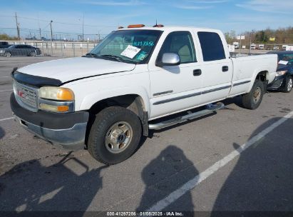 2002 GMC SIERRA 2500HD SLE White  Gasoline 1GTHC23UX2F250348 photo #3