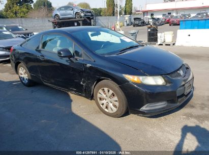 2012 HONDA CIVIC LX Black  Gasoline 2HGFG3B50CH505621 photo #1