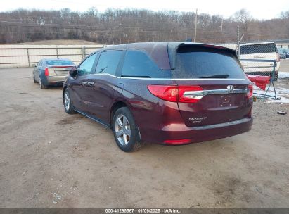 2019 HONDA ODYSSEY EX-L Maroon  Gasoline 5FNRL6H77KB125391 photo #4