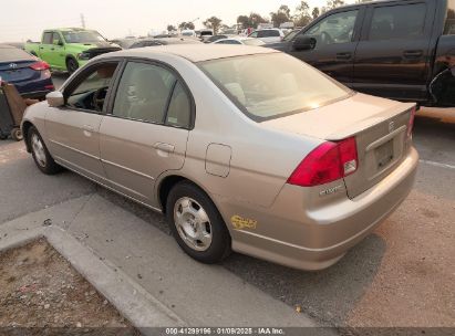 2004 HONDA CIVIC HYBRID Beige  Hybrid JHMES96694S021910 photo #4