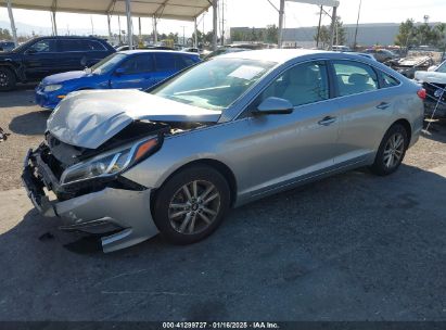 2015 HYUNDAI SONATA SE Gray  Gasoline 5NPE24AF7FH005704 photo #3