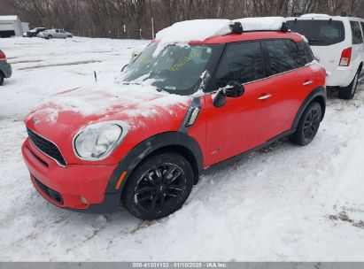 2012 MINI COOPER S COUNTRYMAN Red  Gasoline WMWZC5C50CWL56109 photo #3