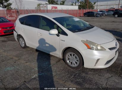 2013 TOYOTA PRIUS V THREE White  Hybrid JTDZN3EU8D3197848 photo #1