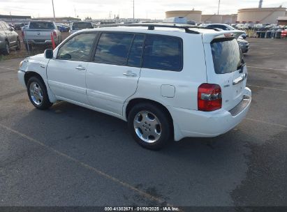 2007 TOYOTA HIGHLANDER SPORT V6/V6 White  Gasoline JTEGP21A670134904 photo #4