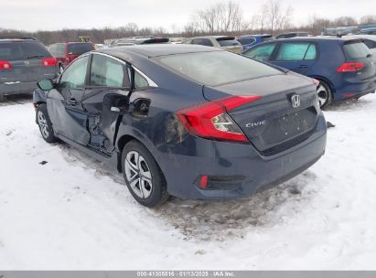 2018 HONDA CIVIC LX Gray  Gasoline 19XFC2F52JE042985 photo #4