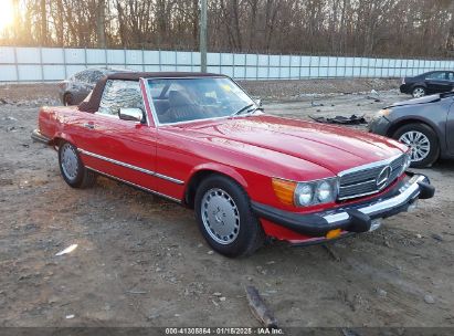 1986 MERCEDES-BENZ 560 SL Red  Gasoline WDBBA48D9GA051486 photo #1