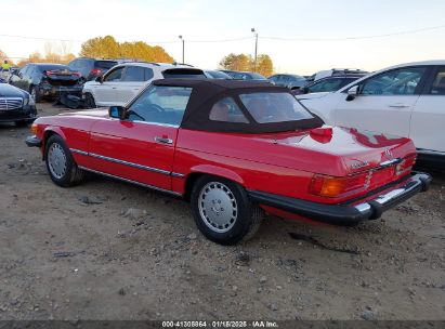 1986 MERCEDES-BENZ 560 SL Red  Gasoline WDBBA48D9GA051486 photo #4