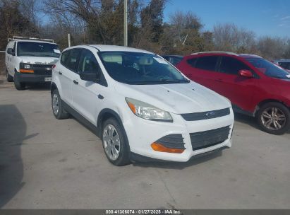 2015 FORD ESCAPE S White  gas 1FMCU0F73FUB45245 photo #1