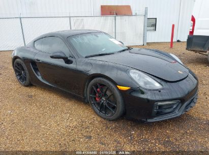 2015 PORSCHE CAYMAN GTS Black  gas WP0AB2A8XFK183046 photo #1