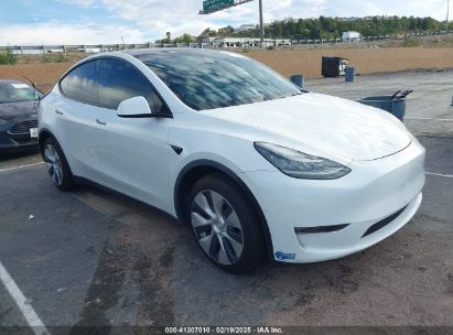 2021 TESLA MODEL Y LONG RANGE DUAL MOTOR ALL-WHEEL DRIVE White  Electric 5YJYGDEE5MF161090 photo #1