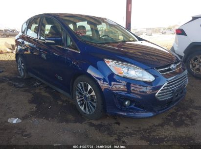 2017 FORD C-MAX ENERGI TITANIUM Dark Blue  Hybrid 1FADP5FU4HL117035 photo #1