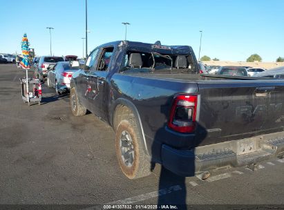 2019 RAM 1500 REBEL  4X4 5'7 BOX Dark Blue  Gasoline 1C6SRFLT2KN900600 photo #4