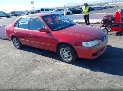 2001 TOYOTA COROLLA LE Red  Gasoline 1NXBR12E71Z464647 photo #1