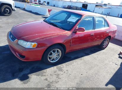 2001 TOYOTA COROLLA LE Red  Gasoline 1NXBR12E71Z464647 photo #3